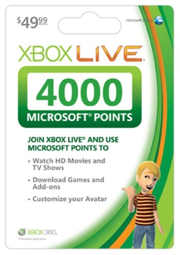 Xbox 360 Live 4000 Points