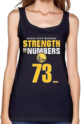 FUSHUO90WTT Women's Golden state warriors Strength in Numbers 73wins tank top Size S Black