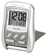 Sharp 0.6" LCD Folding Travel Alarm Clock SPC301 with Silver Case