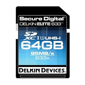 Click here to buy Delkin 64 GB Elite 633X SDXC UHS-I Memory Card (DDSDELITE633-64GB).