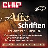 CHIP Alte Schriften, CD-ROM Eine Sammlung historischer Fonts. F�r Windows ab 3.x