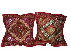 Designer Cushion Covers Marron Sari Toss Pillow Shams