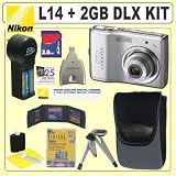 Nikon Coolpix L14 Silver 7.1MP Digital Camera + 2GB Accessory Kit w/2 Year Extended Warranty
