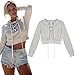 Fedi Apparel Women Girl Teens Casual Crop Tops Blouse Short Cotton Sweatshirt