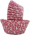 Regency Wraps Greaseproof Baking Cups, Pink Pinwheel, 40 Count, Standard.