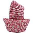 Regency Wraps Greaseproof Baking Cups, Pink Pinwheel, 40 Count, Standard.