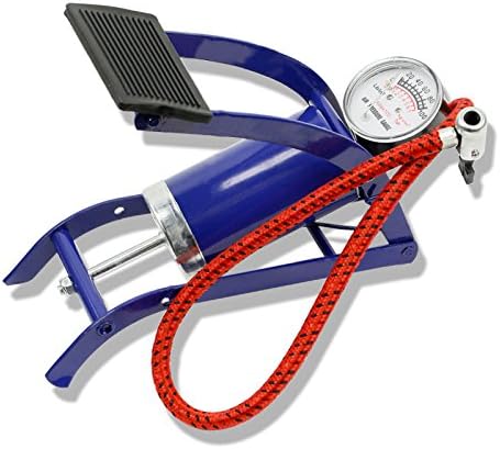 100 PSI Foot Operated Air Pump with Pressure Gauge