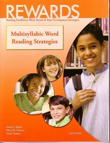 Rewards Reading Excellence: Word Attack & Rate Development Strategies Multisyllabic Words Reading Strategies by Mary M. Gleason, Vicky Vachon Anita L. A (2006) Paperback
