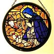 Madonna and Child By Christpher Whall in Stained Glass