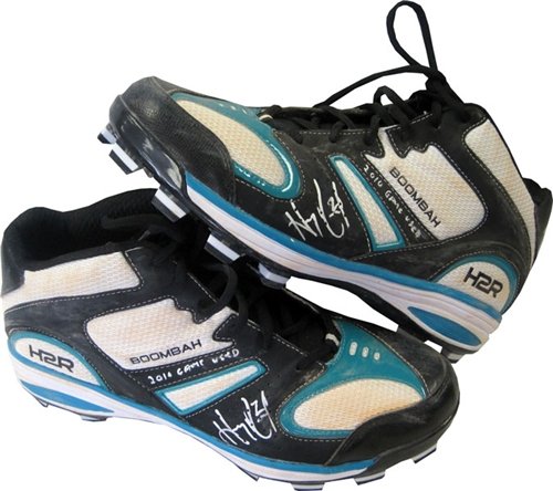Hanley Ramirez Autographed/Hand Signed 2010 Game Used Boombah Cleats