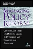 Designing public policies : principles and instruments