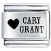 Heart Cary Grant Italian Charms Bracelet Link