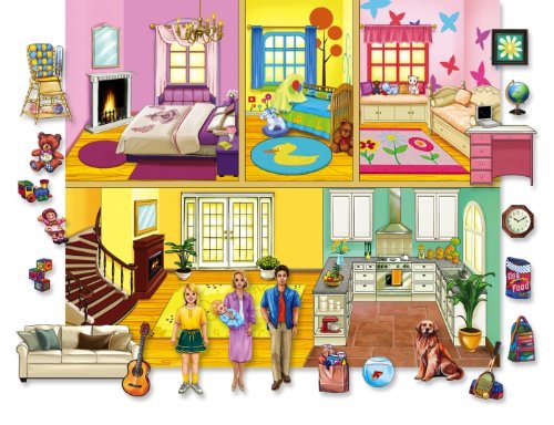 Lets Play House Doll Felt Set (20+ Felt Figures, Flannelboard & Case)