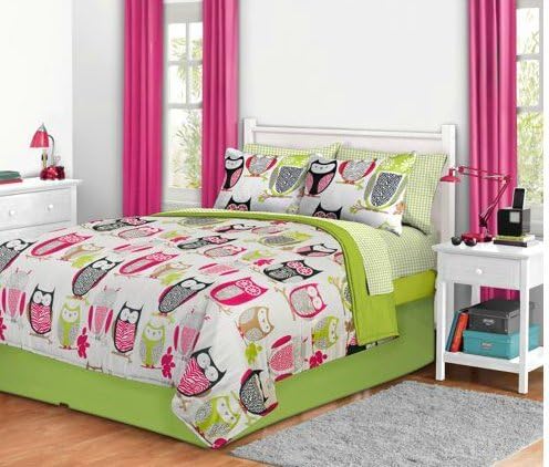Sketchy Owl Bed in a Bag Bedding Set - Twin XL