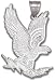 Air Force Falcons Solid Sterling Silver Falcon Giant Pendant
