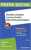 Annales corrigées Concours d entrée Aides médico-psychologiques