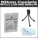 Battery Kit For Nikon Coolpix S8200 S6200 AW100 S1200pj S8100 S8000 S6000 S ....