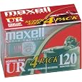 MAXELL UR-120 Blank Audio Cassette Tape (4 pack)