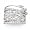 JanKuo Jewelry Silver Tone Cubic Zirconia Wide Band Cocktail Ring with Gift Box (5)