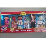 Dora the Explorer Set of 3 World Adventure Collectible Dolls - China, Russia and France - Special Edition