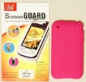 (Pink with Screen Protector) iPhone 3G 3Gs 3G S 2G Silicon Case Skin Sleeve Cover Treadz Tyre