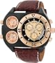 Akribos XXIV Men's AK405RG 'Time Machine' Triple Time-Zone Swiss Chronograph Watch