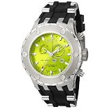 Invicta Mens 6211 Reserve Collection GMT Stainless Steel Black Rubber Watch by Invicta
