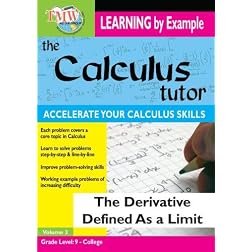 Calculus Tutor:  Derivative Defined As A Limit