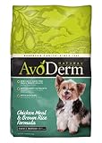 AvoDerm Natural Chicken Meal and Brown Rice Formula Small Breed Adult Dog Food, 7-Pound