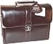 Mancin Burgundy Leather Triple Compartment Laptop 15,4"