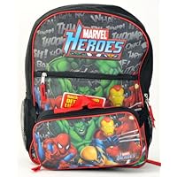 Back to School Saving - Super Hero Marvel Heroes Large Backpack - Size Approximately 16' H X 14' W