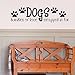 Dogs, Bundles of Love Wrapped in Fur Adorable Wall Decal- Black 36x9.5