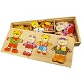 Bigjigs Toys Wooden Dress Up Bear Family