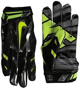 Nike Mens Vapor Jet 3.0 Football Gloves Black / Grey (M)
