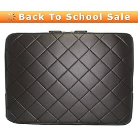 Soho Collection Flat Black Laptop Sleeve / Case with Keyboard Shield for MacBook & MacBook Pro 13 | Free Shipping!