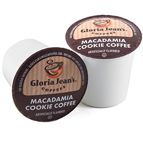 Gloria Jean's Macadamia Cookie Coffee Keurig K-Cups, 36 Count