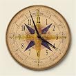 Wood clock~ nautical Tides ~Artworks Home Accents~ large kitchen wall clocks~ code 345