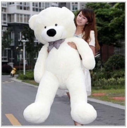 47'' White Plush Teddy Bear Toy Doll Soft Plush Stuffed Animal Xmas Gift Toy Giant Huge Cuddly