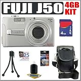 Photo : Fujifilm Fuji Finepix J50 8.2MP Digital Camera + 4GB Accessory Kit