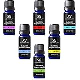 Essential Oil Blends for Aromatherapy - Best 6 blend set 100% Pure Therapeutic Grade Four Thieves, Stress Free, Rest & Relax, Breathe Easy, Pure Healing, Happy Citrus, Gift Set - 6/10 ml