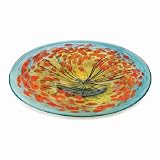 Waterford Crystal Evolution Robert Held California Poppy Platter 22