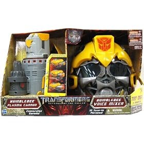 Transformers Movie 2 Bumblebee Role Play Helmet Voice Mixer and Bumblebee Plasma Cannon