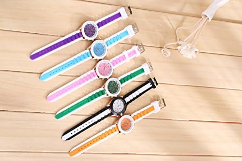 Domire Women's Geneva Silicone Band Jelly Gel Quartz Wrist Watch