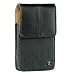 Vertical Black Leather Horizontal Pouch Case with Swivel Belt Clip and Magnetic Flap Closure for HTC HD2 Evo 4G Samsung i500 Fascinate i897 Captivate T959 Vibrant D700 Epic 4G Sony X10 Xperia Motorola Droid X MB810