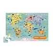 Crocodile Creek World Animal Map Floor Puzzle (50 Piece)