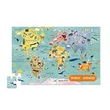  : Crocodile Creek World Animals Map Floor Puzzle