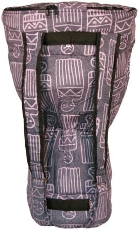 Purple Motif Djembe Bag, XL: 24" x 14"