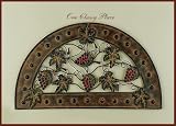 28 Metal Arch Grape Wall DAcor Art Plaque
