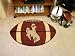 Football Floor Rug Mat University of Wyoming Cowboys Officially Licensed