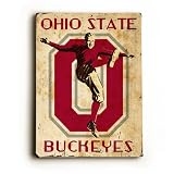 Ohio State O Buckeyes Solid Wood Sign (9 x 12)(Solid)